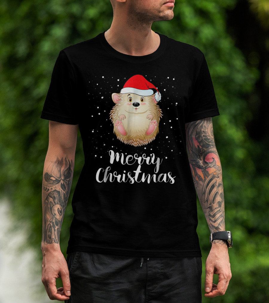 Merry Christmas Porcupine Family Matching Group T-Shirt