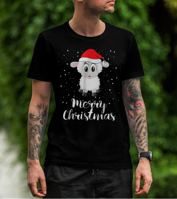 Merry Christmas Sheep Funny Christmas Matching Family Group T-Shirt