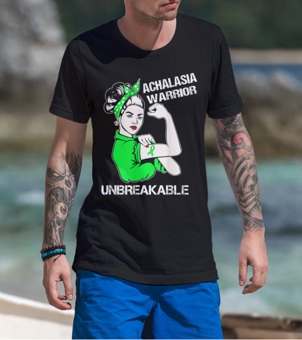 Achalasia Warrior Unbreakable Strong Woman Rosie T-Shirt