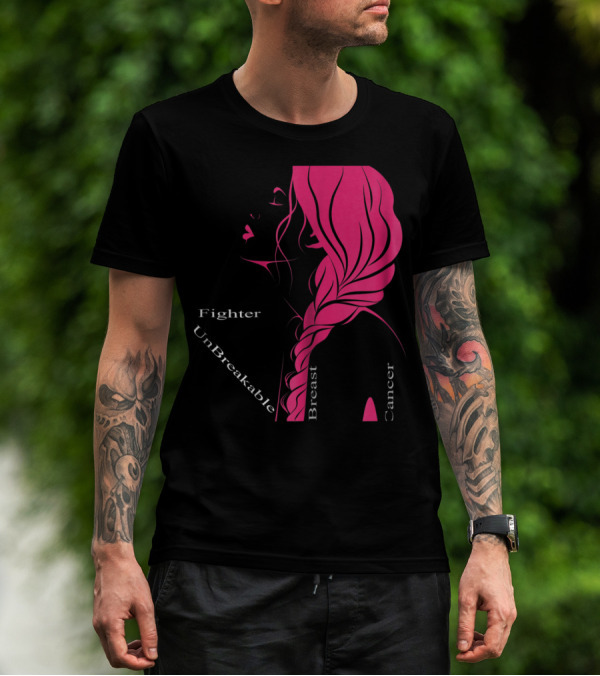 Breast Cancer Fighter Unbreakable Warrior T-Shirt