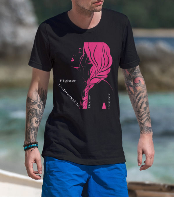 Breast Cancer Fighter Unbreakable Warrior T-Shirt