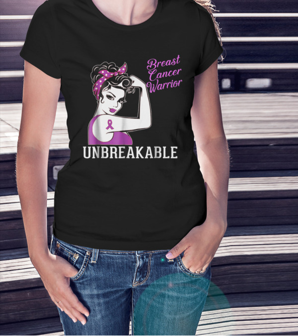Breast Cancer Warrior Unbreakable T-Shirt