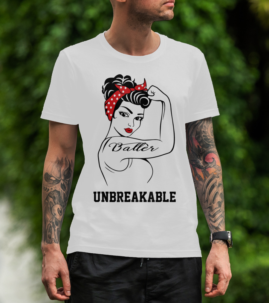 Baller Unbreakable Rosie The Riveter Style Фрузнаемурад � Fiola🔲 T-Shirt