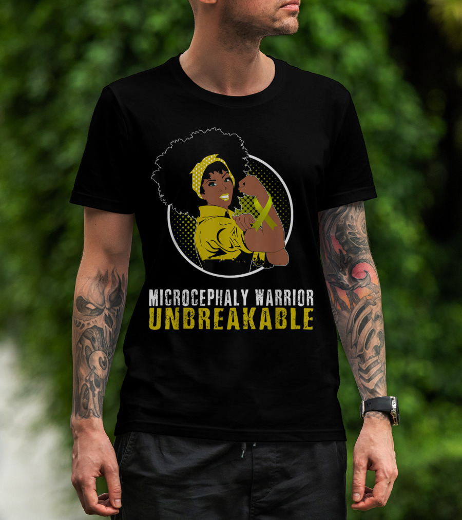 Black Girl Microcephaly Warrior Unbreakable T-Shirt