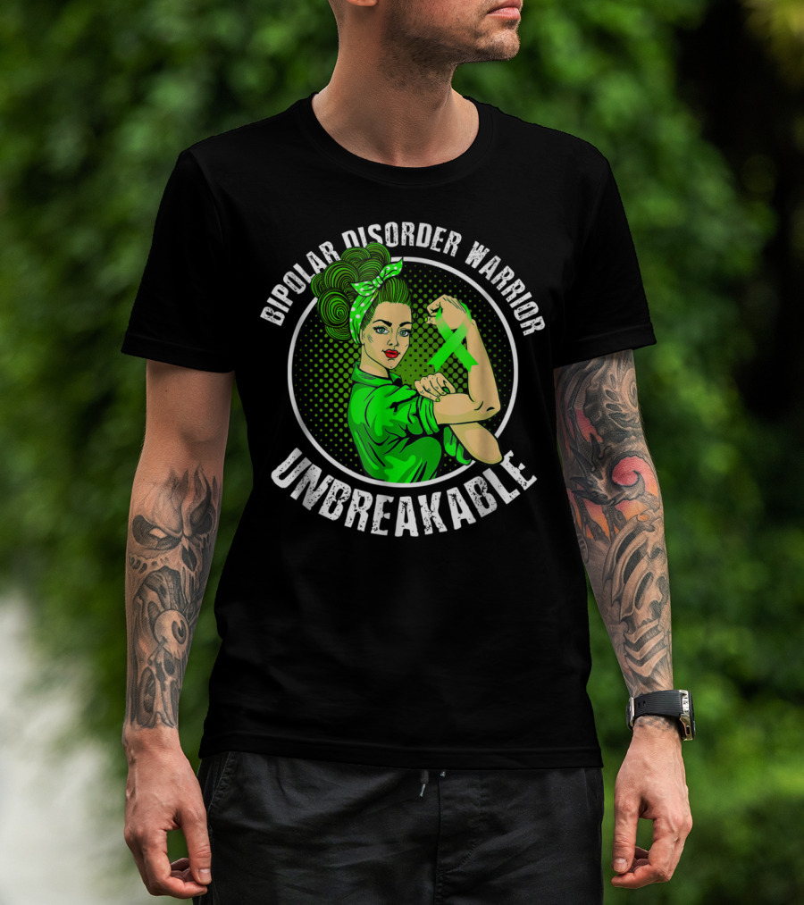 Bipolar Disorder Warrior Unbreakable T-Shirt