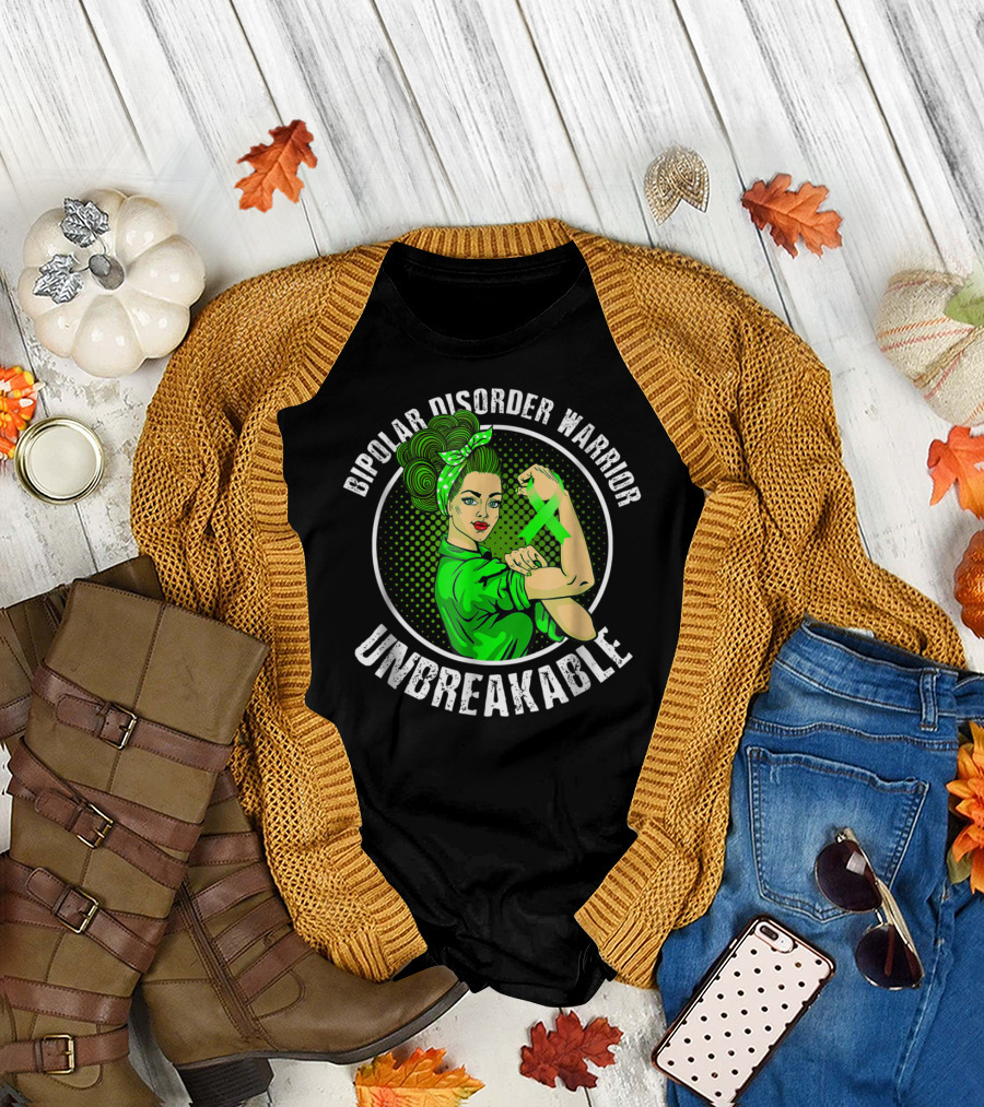 Bipolar Disorder Warrior Unbreakable T-Shirt