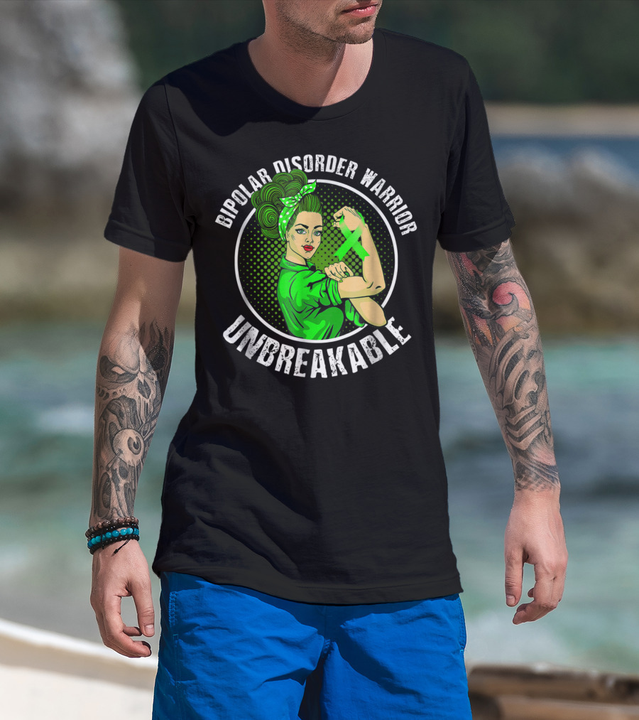 Bipolar Disorder Warrior Unbreakable T-Shirt