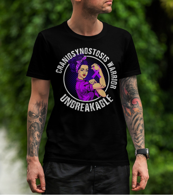 Craniosynostosis Warrior Unbreakable Retro Empowerment T-Shirt