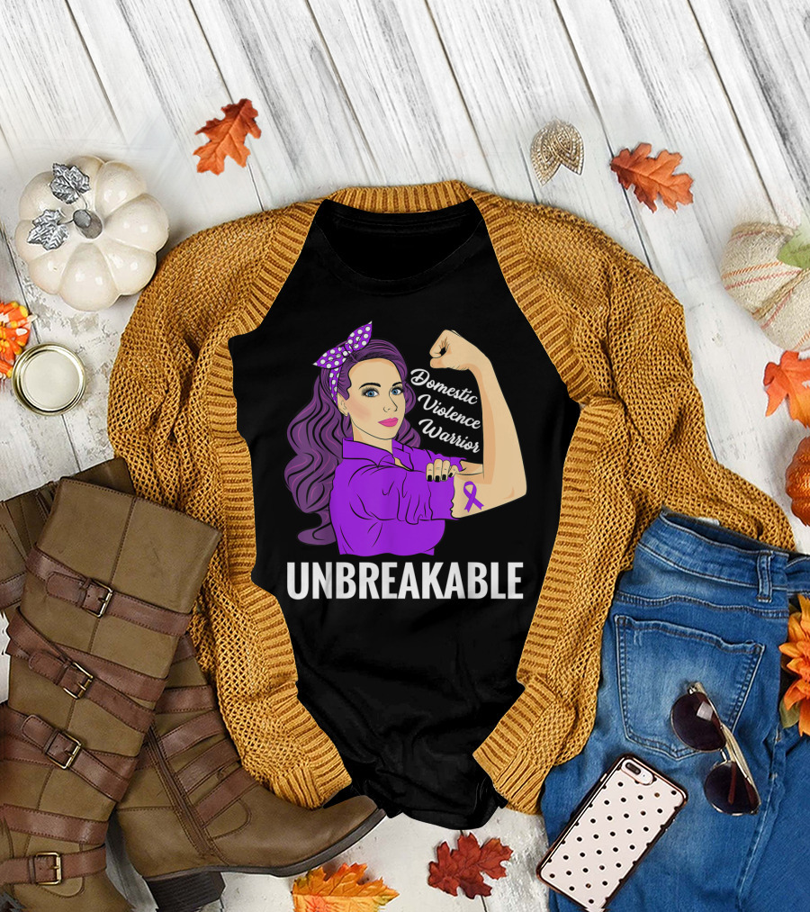 Domestic Violence Warrior Unbreakable T-Shirt