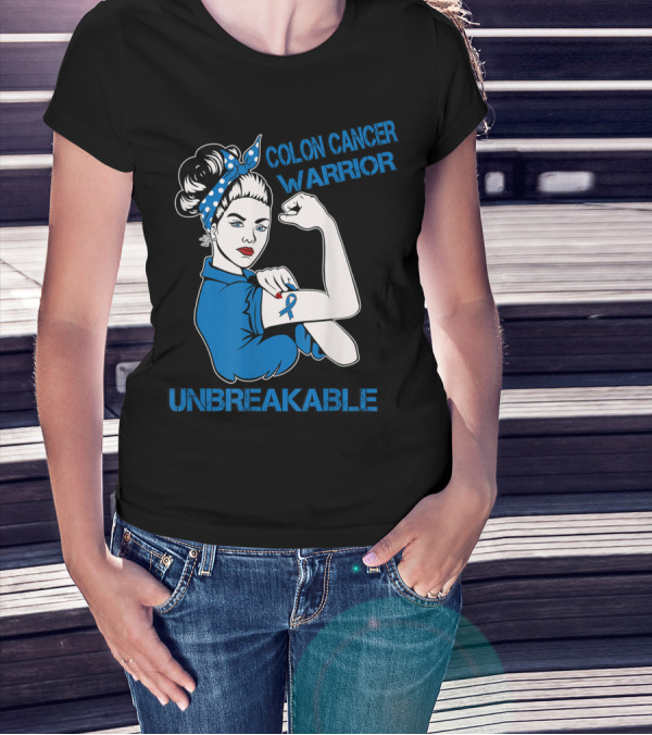 Colon Cancer Warrior Strong Unbreakable T-Shirt