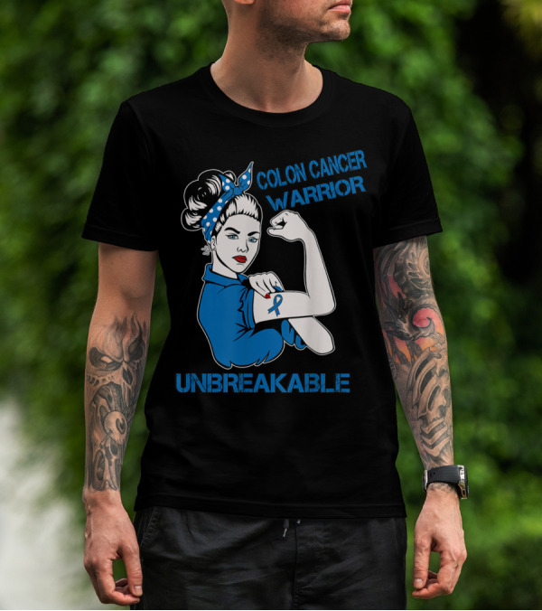 Colon Cancer Warrior Strong Unbreakable T-Shirt