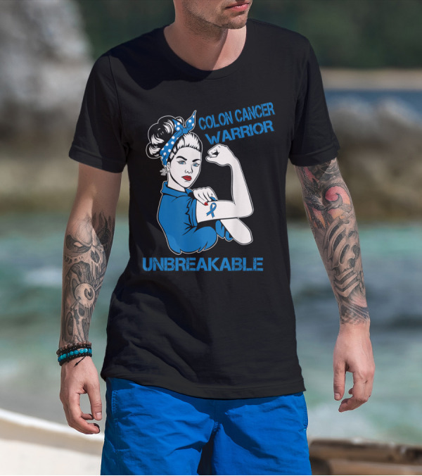 Colon Cancer Warrior Strong Unbreakable T-Shirt
