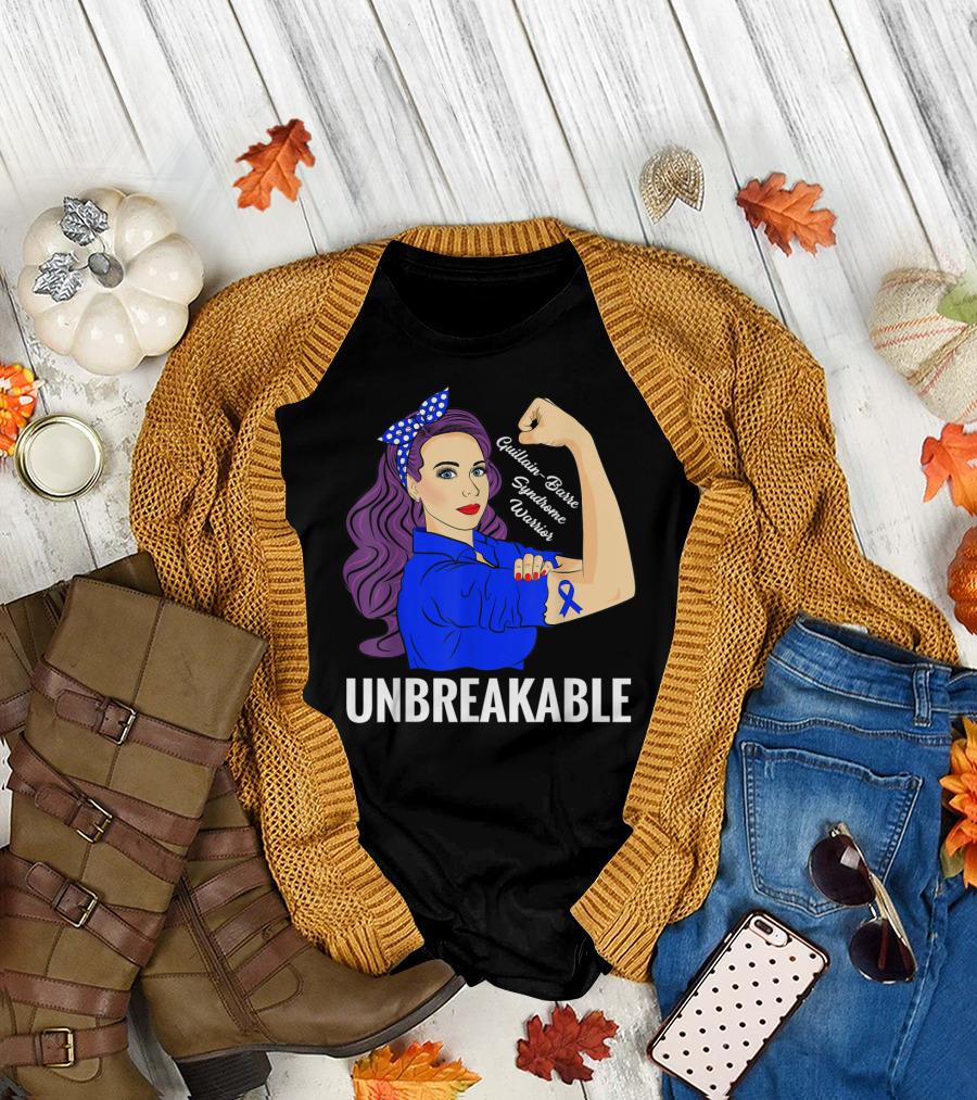 UNBREAKABLE Guillain Barre Syndrome Survivor Warrior T-Shirt