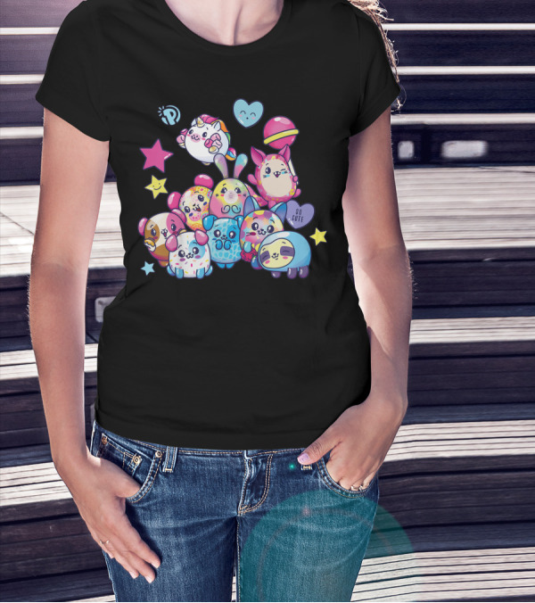 Pikmi Pops And Friends So Cute Stars And Hearts T-Shirt