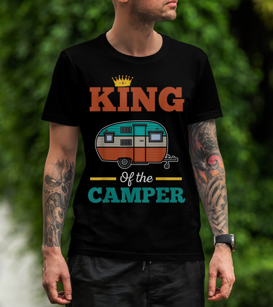 King Of The Camper Retro Camping Adventure T-Shirt