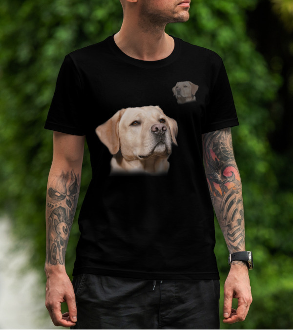 Funny Yellow Lab Dog Photo School Labrador T-Shirt