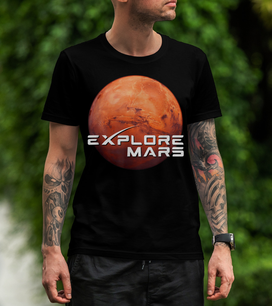Explore Mars SpaceX Mars Exploration T-Shirt