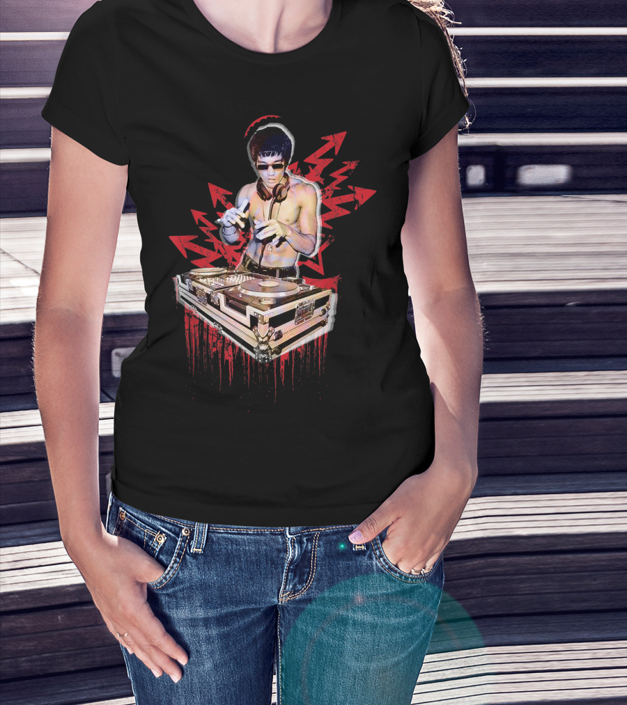 Psycho Bruce Martial Arts DJ Music Lover T-Shirt