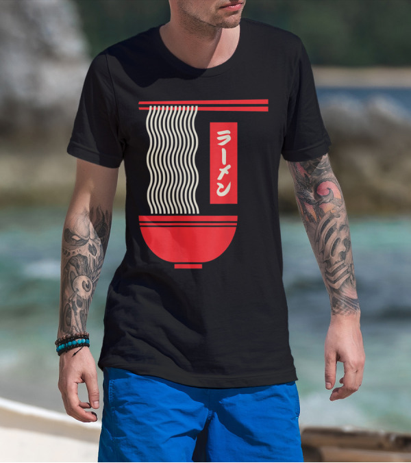 Retro Vintage Japanese Ramen Noodles T-Shirt