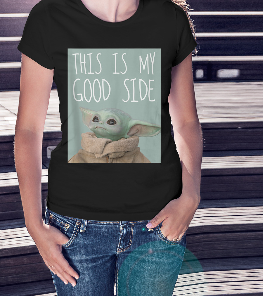 This Is My Good Side Star Wars The Mandalorian The Child T-Shirt