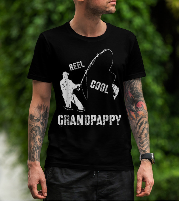 Reel Cool Grandpappy Fishing Fisherman Vintage T-Shirt