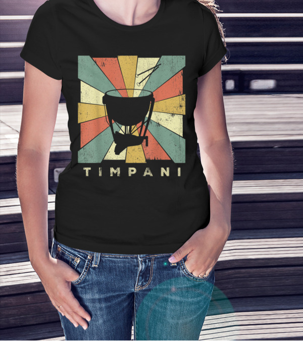 Timpani Vintage Percussion Music T-Shirt
