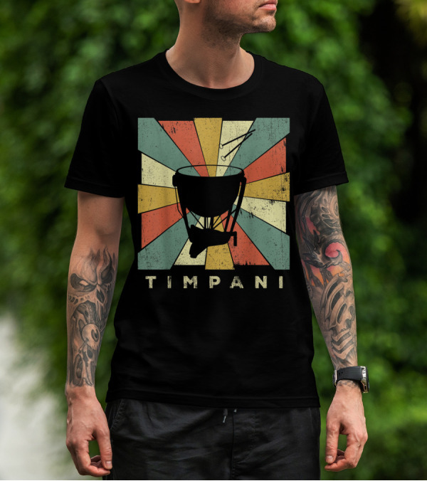 Timpani Vintage Percussion Music T-Shirt