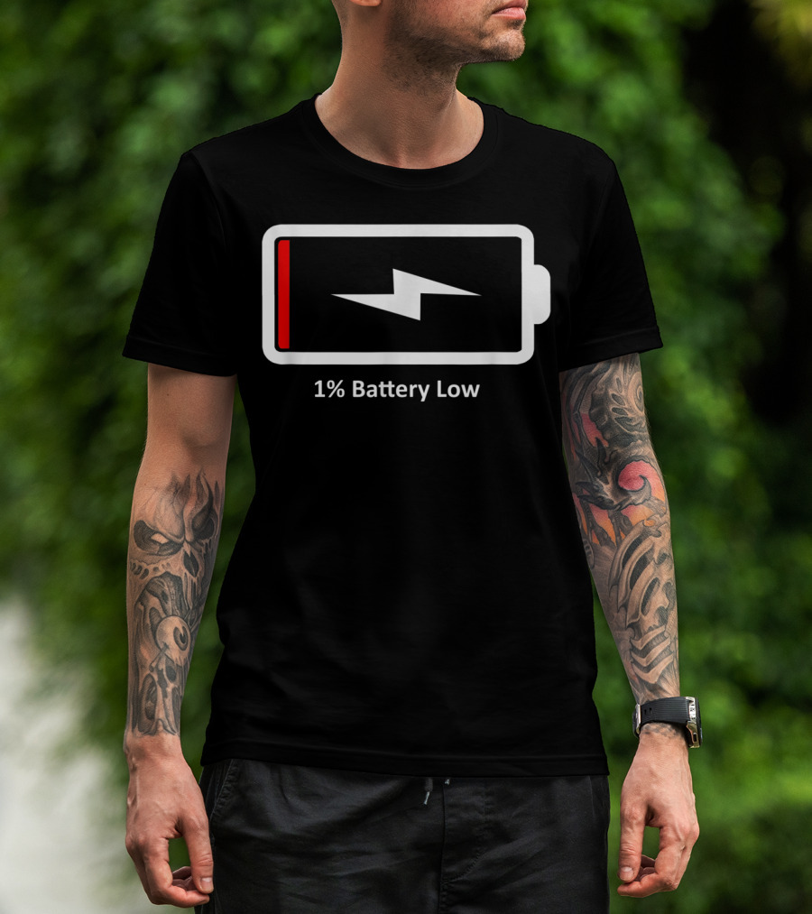 1% Battery Low Dad Women's T-Shirt