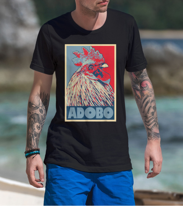HOPE Adobo For FilAm Families And Friends Rooster T-Shirt