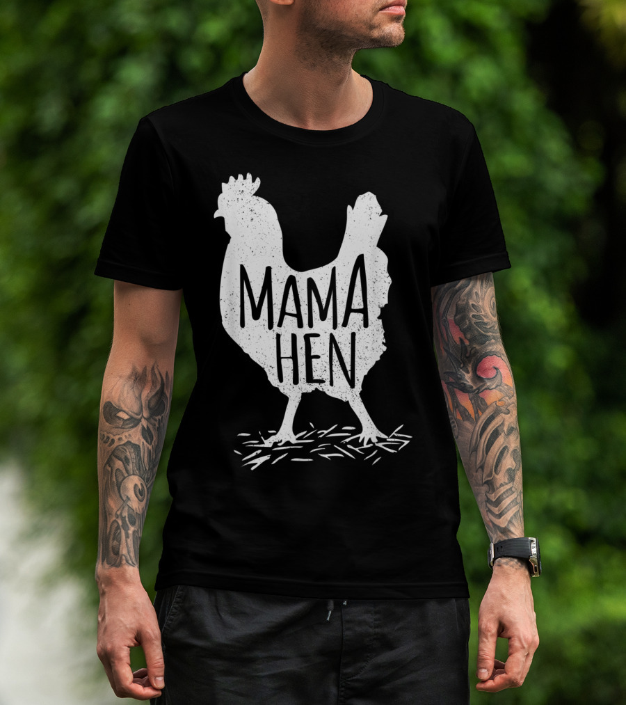 Funny Mother's Day Mama Hen Chicken Mom Farm Rooster T-Shirt