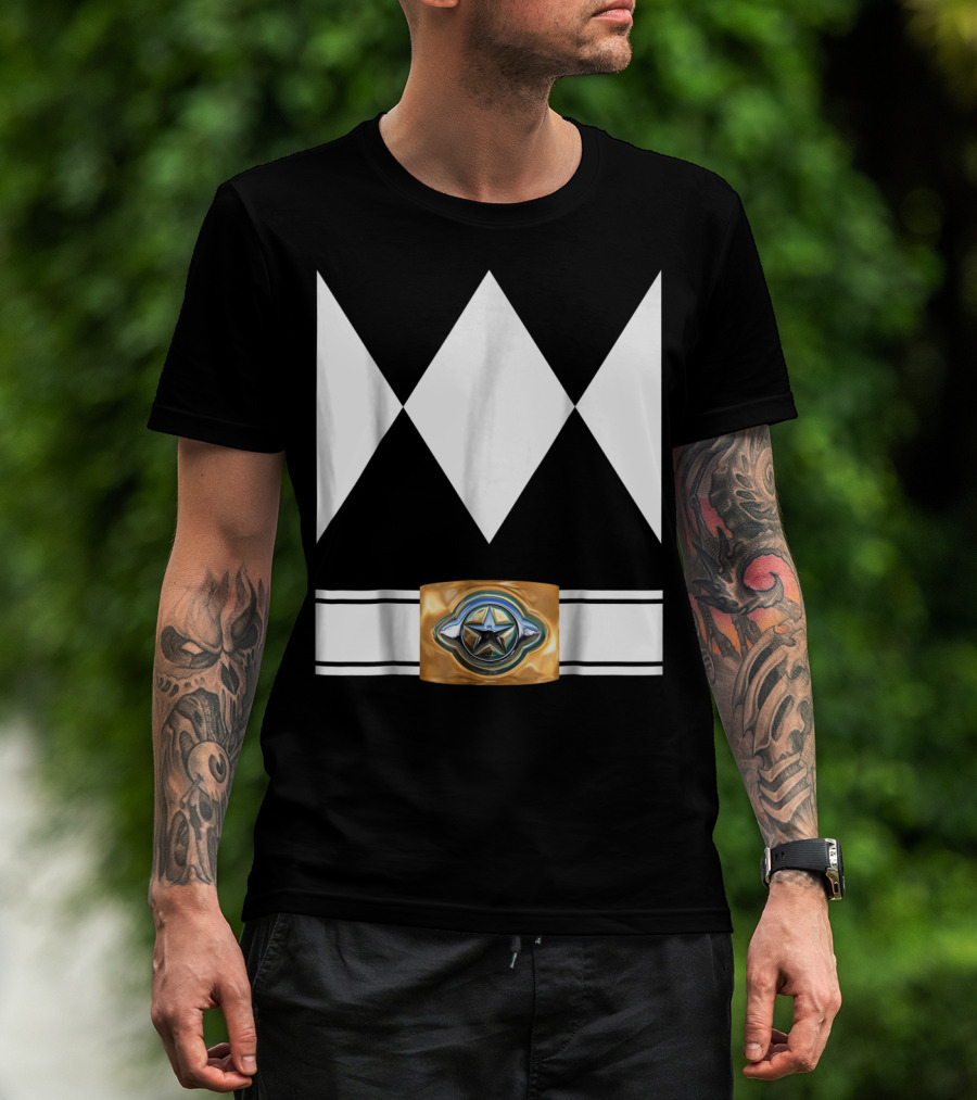 Funny Super Hero Ranger Costume White Diamond Emblem T-Shirt