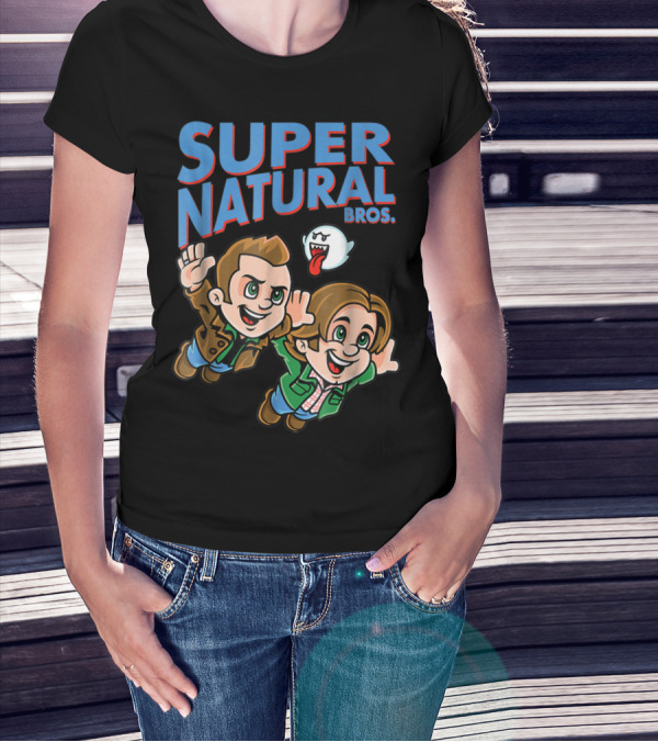 Supernatural Bros Funny Mashup With Ghost Character T-Shirt
