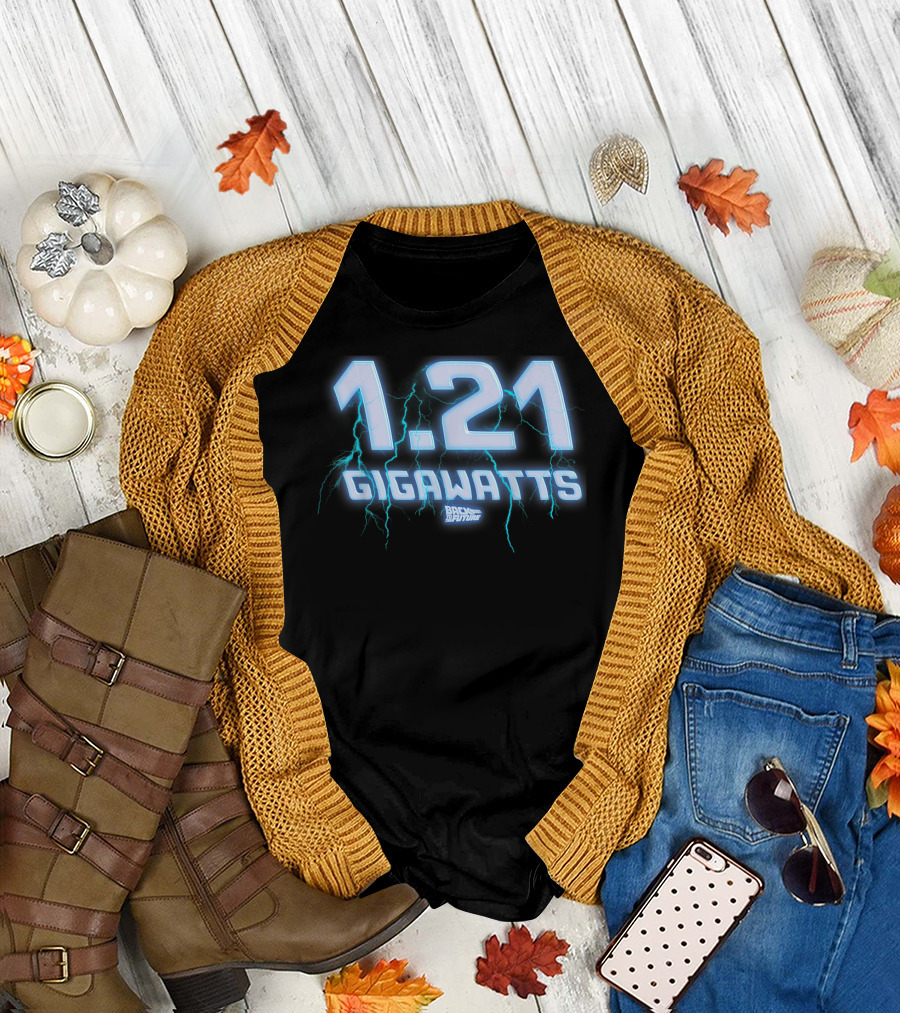 1.21 Gigawatts Back to the Future Lightning T-Shirt