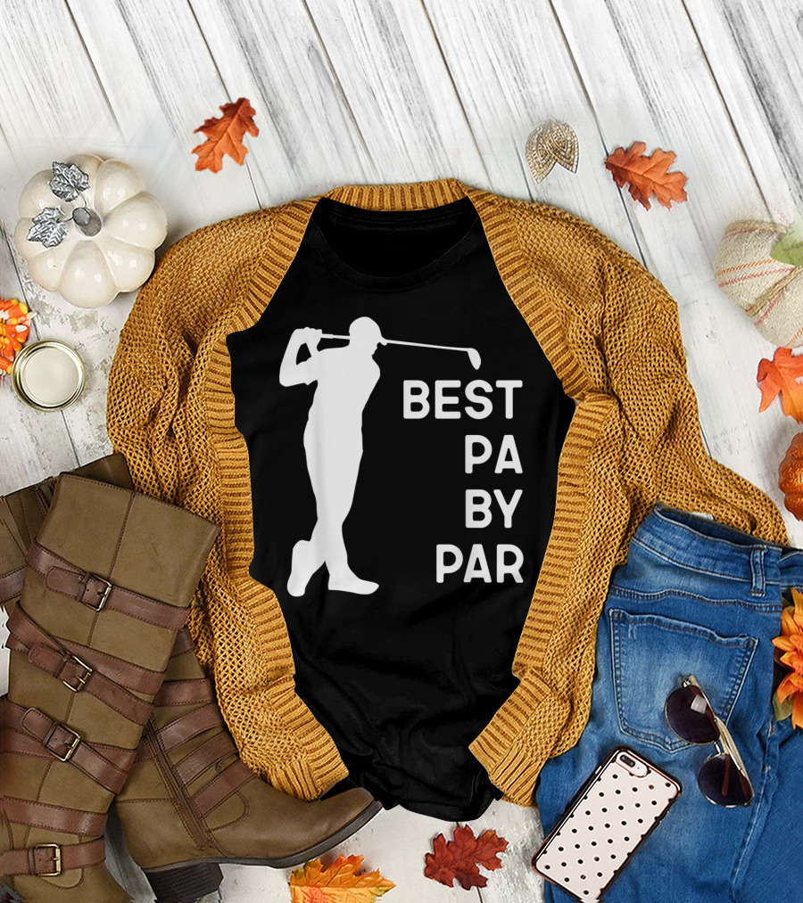 Best Pa By Par Golf Silhouette with Golfer Swing T-Shirt