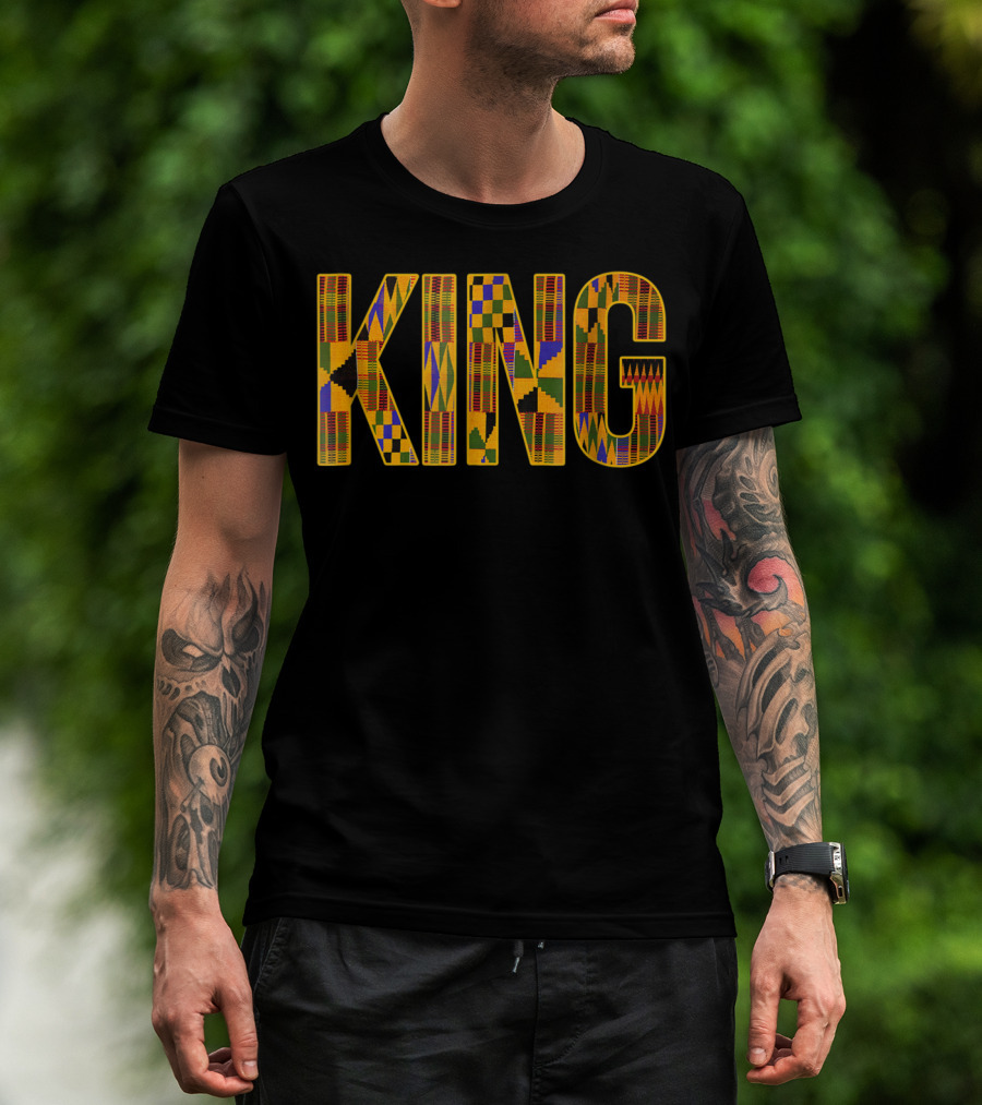 African King Tribal Print T-Shirt