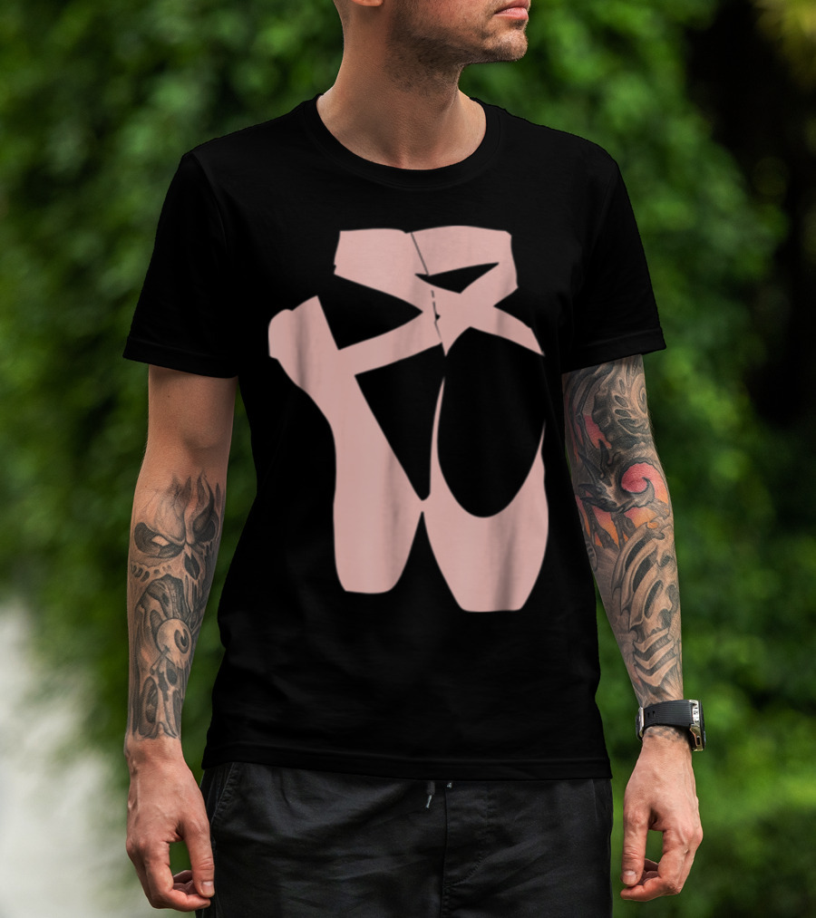 Ballet Dancer Pointe Shoe Ballerina Dancing Barre T-Shirt