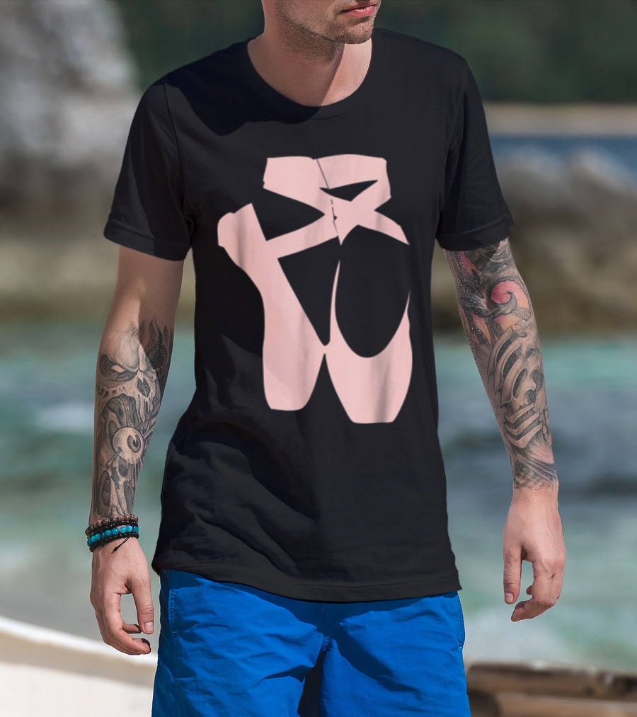 Ballet Dancer Pointe Shoe Ballerina Dancing Barre T-Shirt