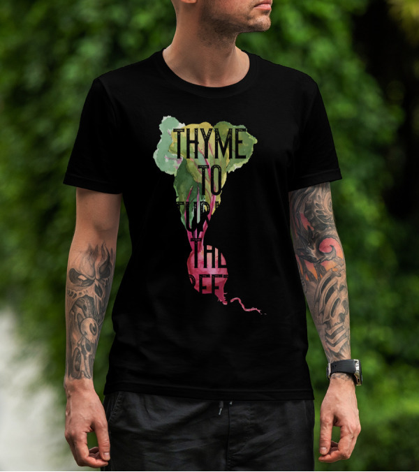 Thyme To Turnip The Beet Lovers Fruit Vegetables Vegan T-Shirt