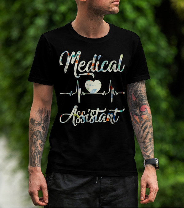 Medical Assistant Heart EKG T-Shirt