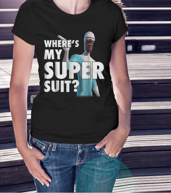 Disney Pixar Incredibles Frozone Where's My Super Suit? T-Shirt