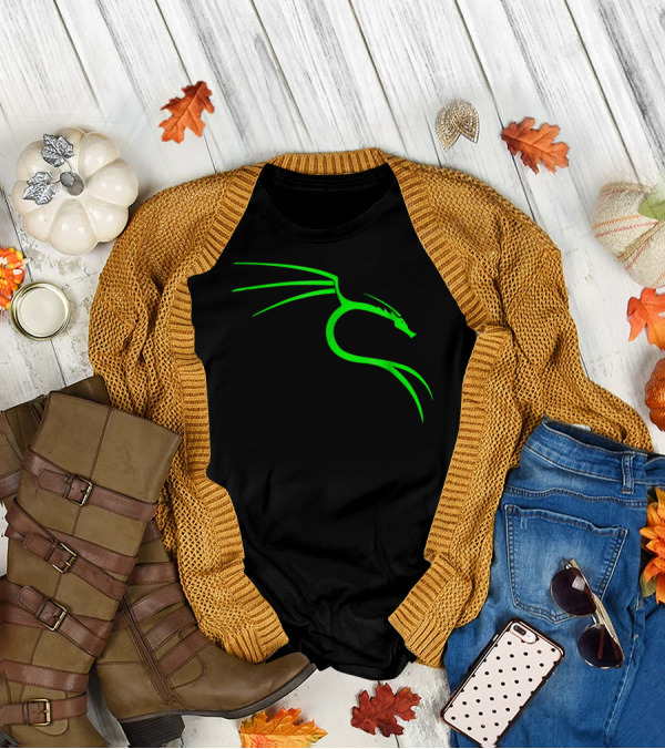 Kali Linux Dragon Cool Hacker Nerd T-Shirt