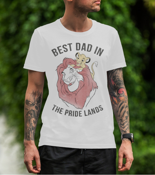 Best Dad In The Pride Lands Disney Lion King Simba Mufasa T-Shirt