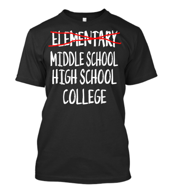 Middle School High School College Graduation 6th Grade Graduation T-Shirt