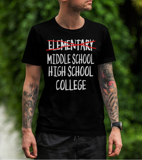 Middle School High School College Graduation 6th Grade Graduation T-Shirt