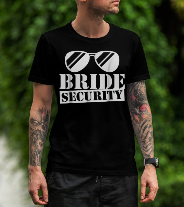 Bride Security Funny Kids Son Daughter Sunglasses T-Shirt