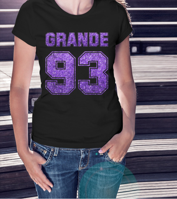 Grande 93 Purple Glitter Deluxe T-Shirt
