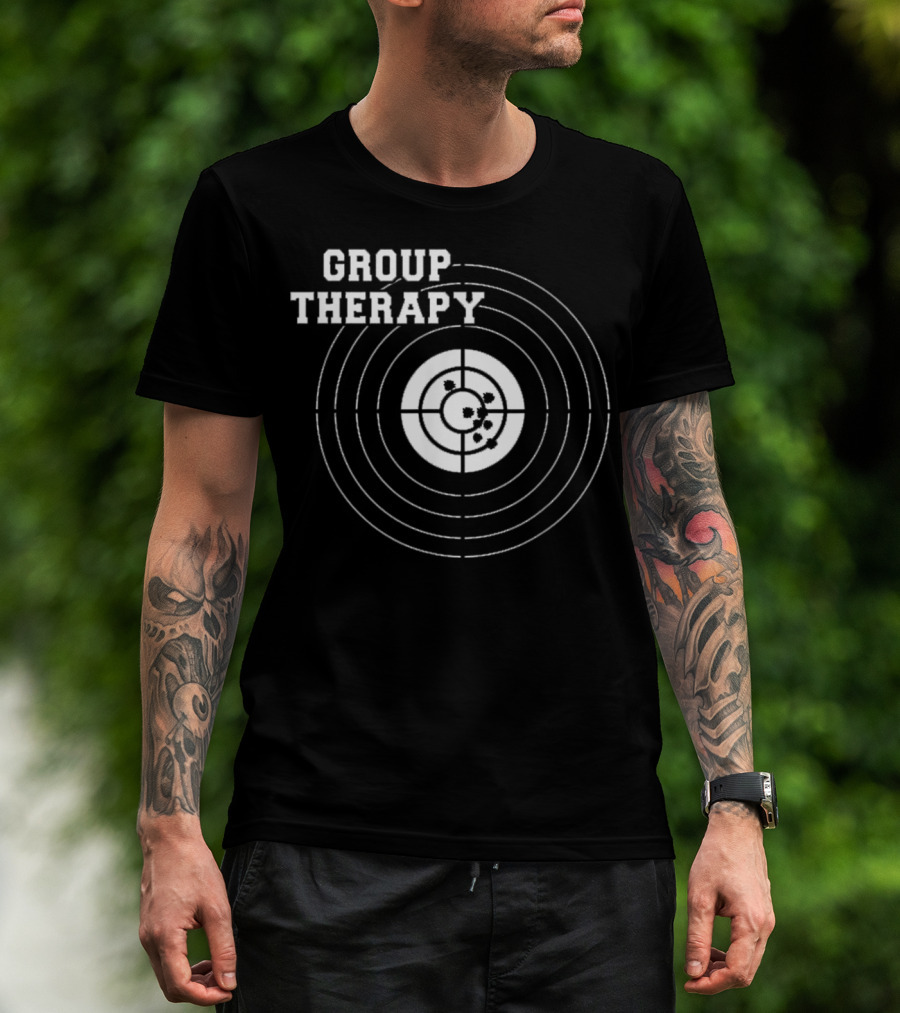 Group Therapy Target Shooting American Gun Rights T-Shirt