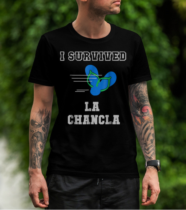 I Survived La Chancla Funny Mexican Popular Humor Flip Flop T-Shirt