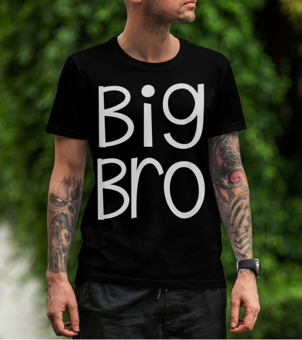 Big Bro Kids Older Brother Boys Siblings Day T-Shirt