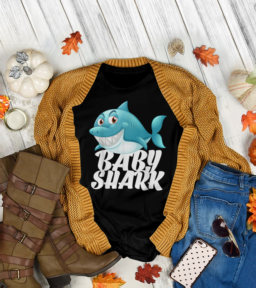 Baby Shark Lovers I Love Sharks T-Shirt